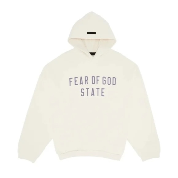 Fear of God Essentials Fleece Hoodie Egg Shell - Picture 1 of 10